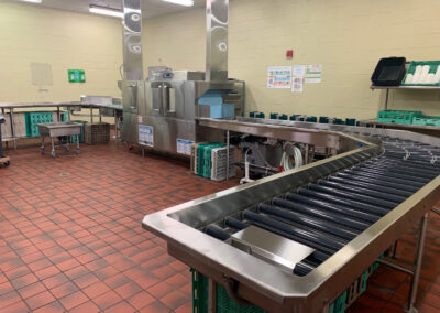 After Grand Wayne Convention Center Dishroom Upgrade with Hobart and Aerowerks Dishroom Equipment