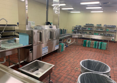 After Grand Wayne Convention Center Dishroom Upgrade with Hobart and Aerowerks Dishroom Equipment