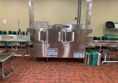 After Grand Wayne Convention Center Dishroom Upgrade with Hobart and Aerowerks Dishroom Equipment