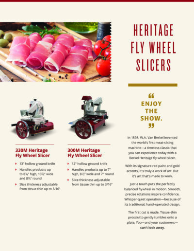 Berkel Fly Wheel Slicers
