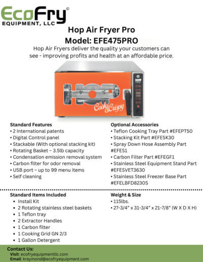 EcoFryer HOP Air Pro