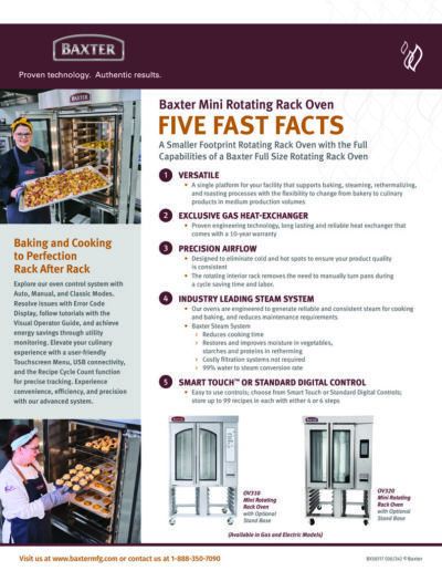 Baxter Mini Rack Ovens