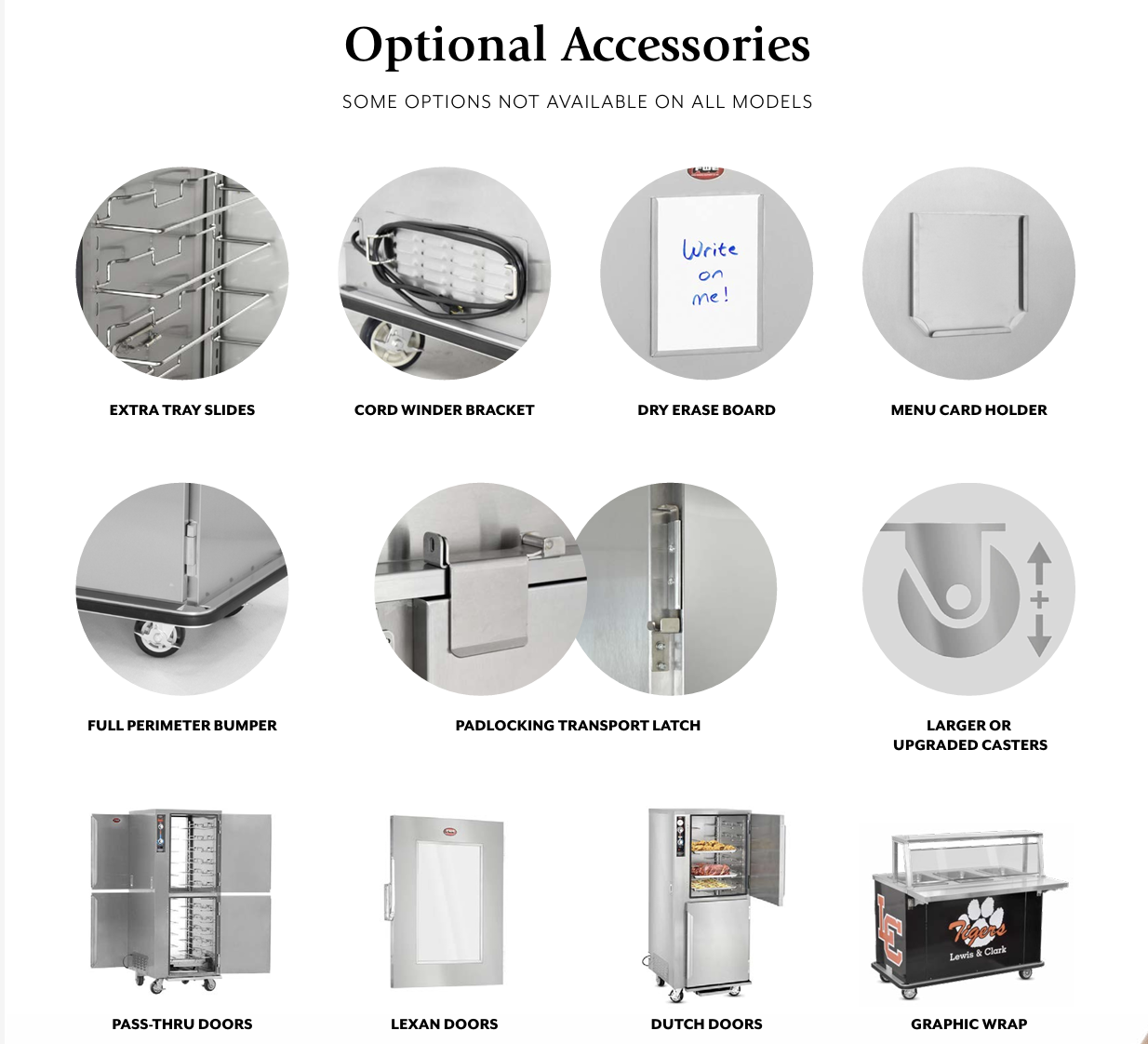 Optional Accessories Optional Accessories