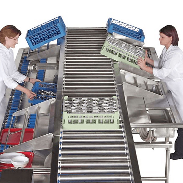 Powered Roller Rack Transfer Conveyor