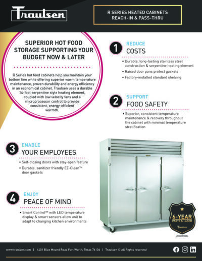 Traulsen R Series Heated Cabinet