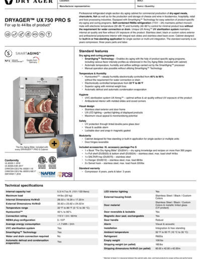 DRYAGER UX 750 Pro S