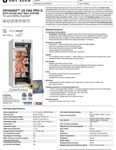 DRYAGER UX 1550 Pro S