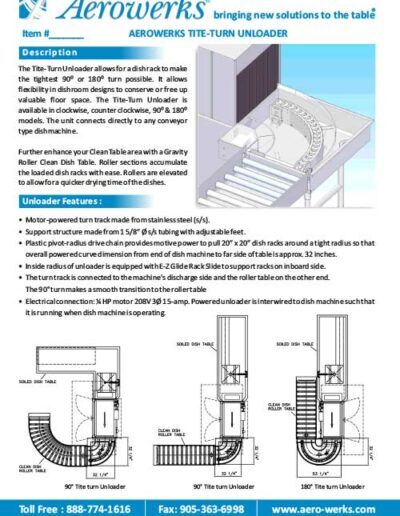 Aerowerks Tite Turn Unloader