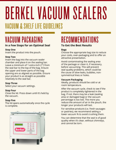Berkel Vacuum Sealers